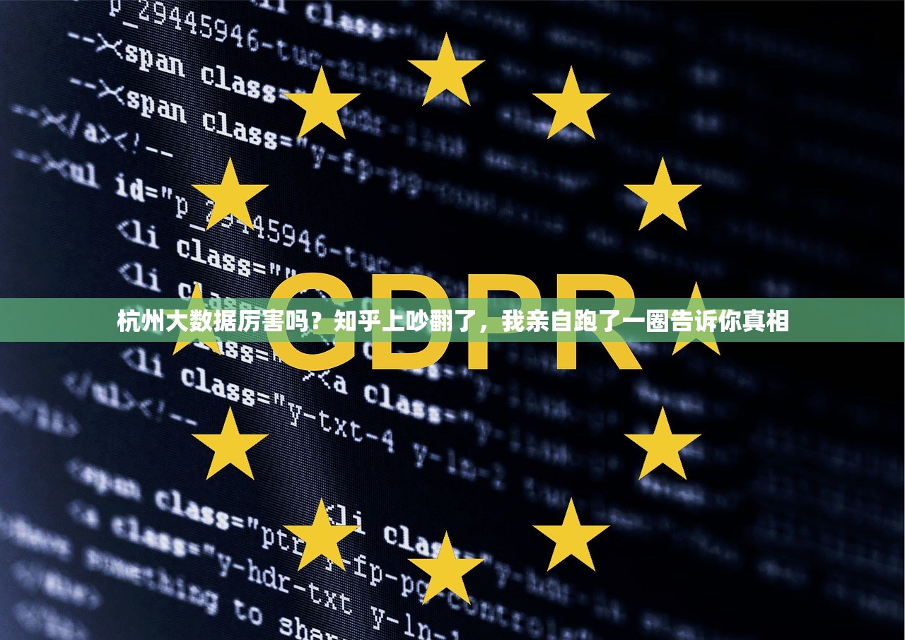 杭州大数据厉害吗？知乎上吵翻了，我亲自跑了一圈告诉你真相